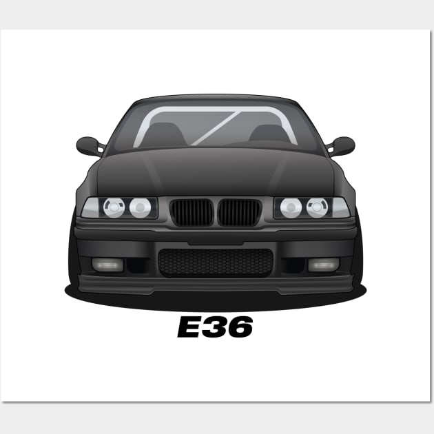 Black E36 Wall Art by turboosted